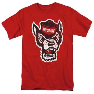 NC State Wolfpack Official Primary Logo Unisex Adult T-Shirt | North Carolina St